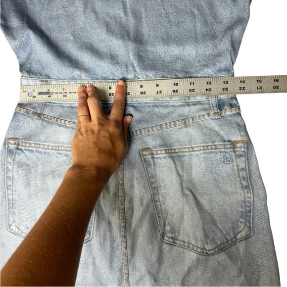 Rag and bone XS Miramar Tulip Dress Light
Wash Tencel Denim Look - Picture 12 of 14